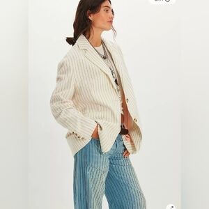 FREE PEOPLE $178 Reggie Blazer NWT Large